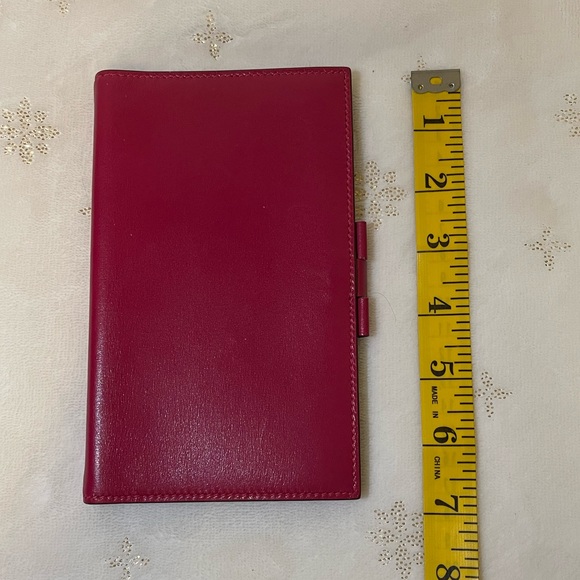 HERMES framboise chevre mysore leather vision agenda cover - Picture 15 of 16